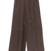 Alysi Pantalone Marrone Donna