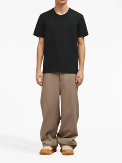 Ami Alexandre Mattiussi T-shirt Nero Uomo girocollo