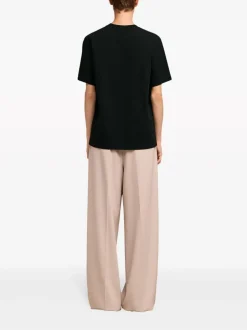 Ami Alexandre Mattiussi T-shirt Nero Uomo con logo goffrato