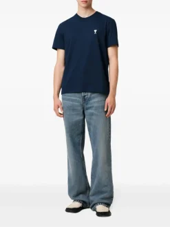 Ami Paris T-shirt Blu Uomo