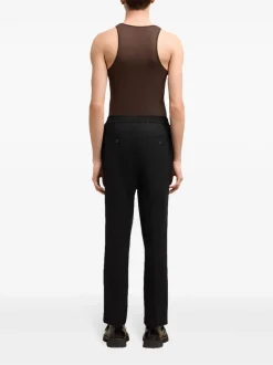 Ami Paris Uomo Pantalone Blu Crop