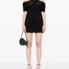 Anine Bing Abito Nero Donna Off Shoulder