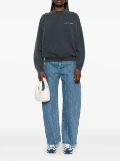 Anine Bing Felpa Nero Donna