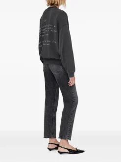 Anine Bing Felpa Nero Donna