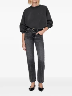 Anine Bing Felpa Nero Donna