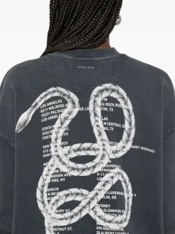 Anine Bing Felpa Nero Donna