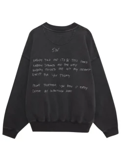 Anine Bing Felpa Nero Donna