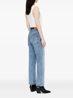 Anine Bing Jeans Blu Donna Gamba Affusolata