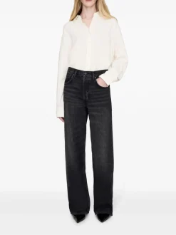 Anine Bing Jeans Grigio Donna Manon