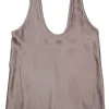 Anine Bing Top Marrone-Grigio Donna Lea