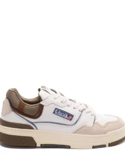 Autry CLC Uomo Scarpa Bianco-Marrone