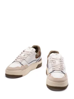 Autry CLC Uomo Scarpa Bianco-Marrone