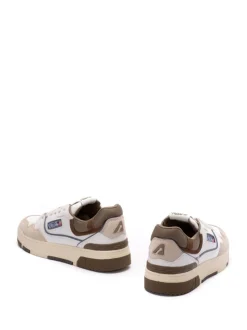 Autry CLC Uomo Scarpa Bianco-Marrone