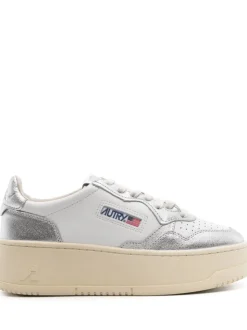 Autry Medalist Donna Scarpa Bianco-Argento