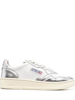 Autry Scarpa Bianco Argento Donna Medalist Low