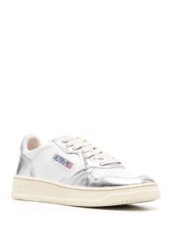 Autry Scarpa Bianco Argento Donna Medalist Low