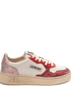 Autry Super Vintage Donna Scarpa Rosso-Rosa