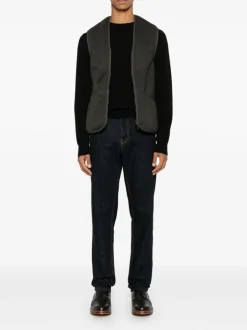 Barbour Gilet Verde Uomo con Zip