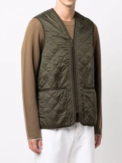 Barbour Gilet Verde Uomo Trapuntato Polarquilt