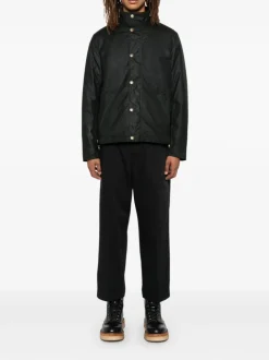 Barbour Giubbotto Verde Uomo Tranport Wax