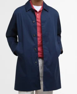 Barbour Mac Rokig Uomo Trench Blu