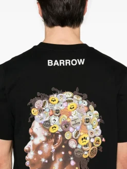 Barrow Unisex T-shirt Nero Micro Logo