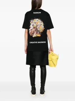 Barrow Unisex T-shirt Nero Micro Logo