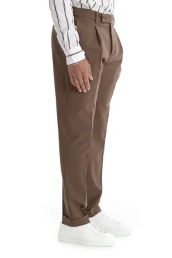 Berwich Pantalone Marrone Uomo Retro