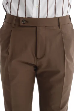 Berwich Pantalone Marrone Uomo Retro