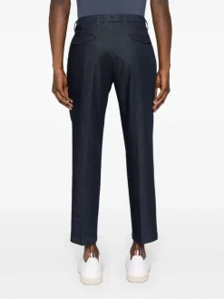 Briglia 1949 Pantalone Blu Uomo Gamba Dritta Crop