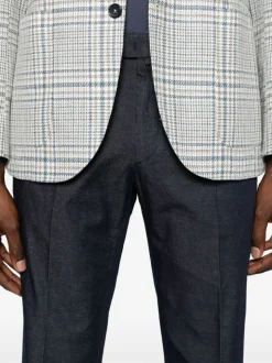 Briglia 1949 Pantalone Blu Uomo Gamba Dritta Crop