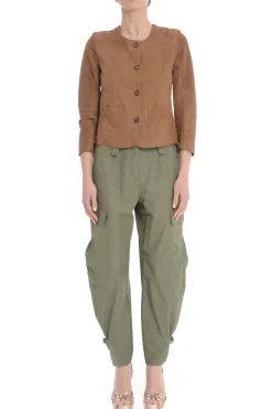 Bully Giacca Marrone Donna Scamosciata