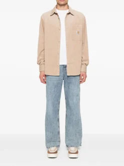 Carhartt Camicia Beige Uomo Flint