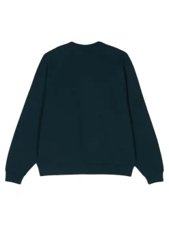 Carhartt Felpa Blu Donna Girocollo Logo Signature