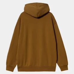 Carhartt Felpa Marrone Donna Ricamo Logo