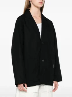 Carhartt Giubbotto-Giacca Nero Donna a Due Bottoni