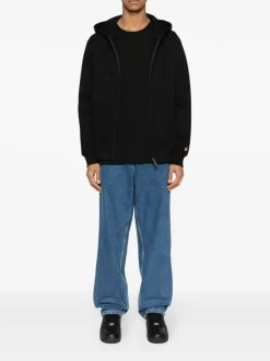 Carhartt Jacket Nero Uomo in Felpa