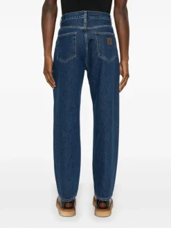 Carhartt Jeans Blu Uomo Aaron Lavaggio Scuro