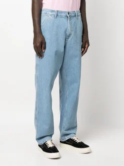 Carhartt Jeans Blu Uomo Smith Lavaggio Chiaro
