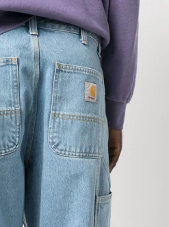 Carhartt Jeans Blu Uomo Smith Lavaggio Chiaro