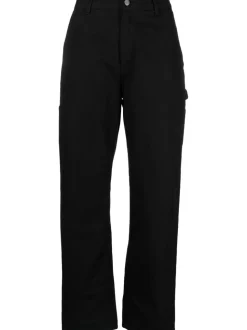 Carhartt Jeans Nero Donna Gamba Dritta