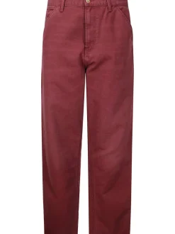Carhartt Pantalone Bordeaux Uomo Single Knee