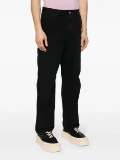 Carhartt Pantalone Nero Uomo Single Knee