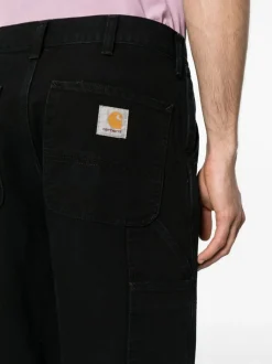 Carhartt Pantalone Nero Uomo Single Knee