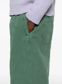 Carhartt Pantalone Verde Uomo Hubbard Gamba Ampia