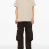 Carhartt T-shirt Beige Uomo Ricamo Logo