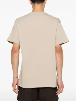 Carhartt T-shirt Beige Uomo Ricamo Logo