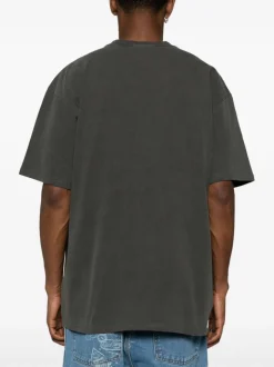 Carhartt T-shirt Nero Uomo Ricamo Micro Logo