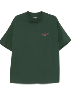 Carhartt T-shirt Verde Uomo Micro Logo WIP