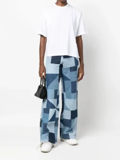 Carhartt Wip Donna T-shirt Bianco Micro Logo Ricamato